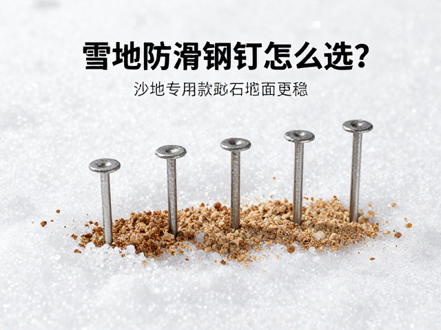 雪地防滑钢钉怎么选?沙地雪地专用款应对砂石地面更稳