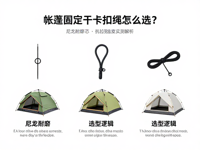 帐篷固定卡扣绳怎么选?尼龙耐磨绳芯抗拉强度实测解析