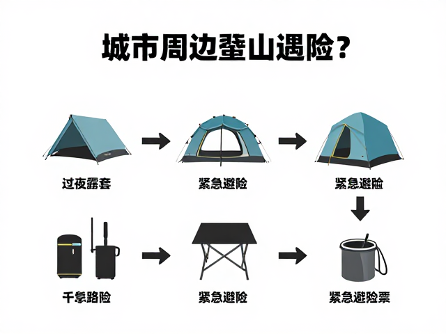 城市周边登山遇险？极简过夜露营套与紧急避险装备指南