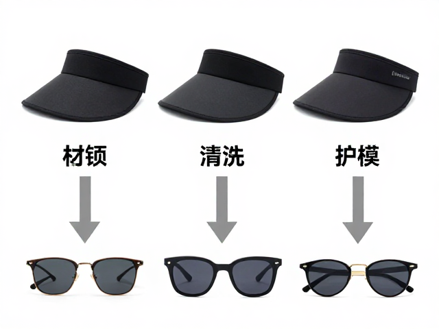 空顶透气防晒帽太阳镜清洗指南,按材质分类护具更耐用