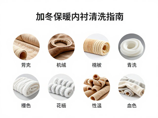 秋冬加绒保暖内衬清洗指南,按材质分类与低温适用范围详解