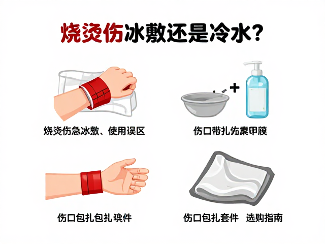 烧烫伤急救用冰敷还是冷水?止血带使用误区与伤口包扎套件选购指南