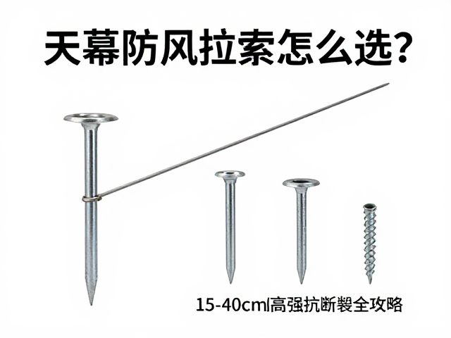 天幕防风拉索怎么选?地钉15-40cm高强抗断裂全攻略