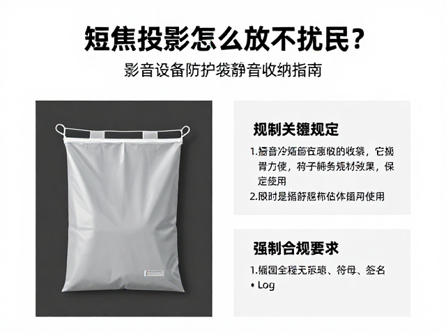 短焦投影怎么放不扰民?影音设备防护袋静音收纳指南