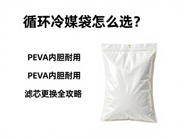 循环冷媒袋怎么选？PEVA内胆耐用，滤芯更换全攻略