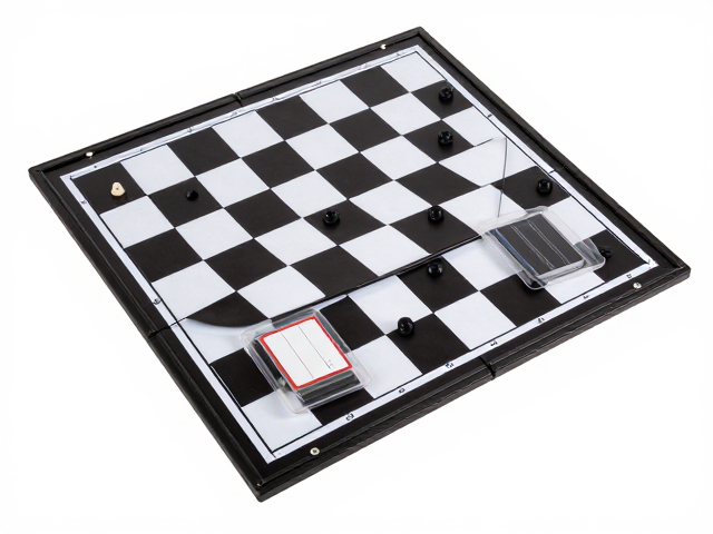 耐水塑料卡牌套搭配耐磨棋盘，打造低噪音娱乐体验
