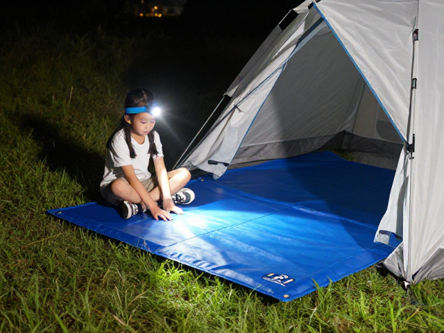 亲子露营互动指南，防水垫板，头灯打造沉浸式夜游体验