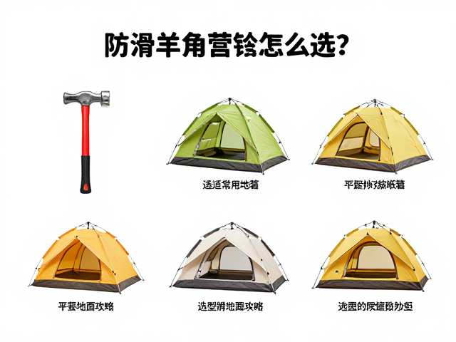 防滑羊角营锤怎么选？适配常用帐篷，选平整地面攻略