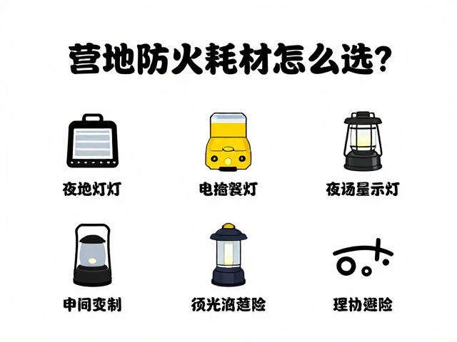营地防火耗材怎么选?夜间警示灯助你应急避险更安全