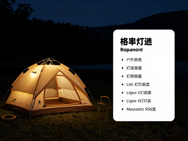露营生活方式品牌，可更换锂电池帐篷装饰灯带，点亮户外夜