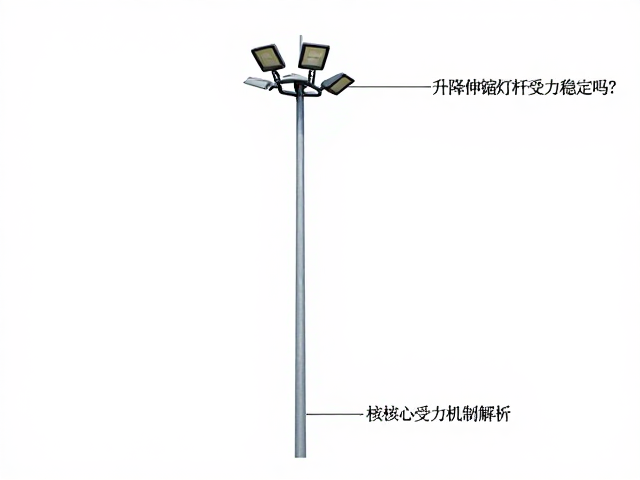 升降伸缩灯杆受力稳定吗?灯具吊绳安装要点与避坑指南