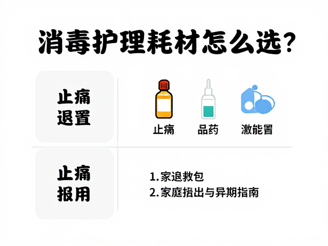 消毒护理耗材怎么选？止痛退烧药与异物取出的家庭急救指南