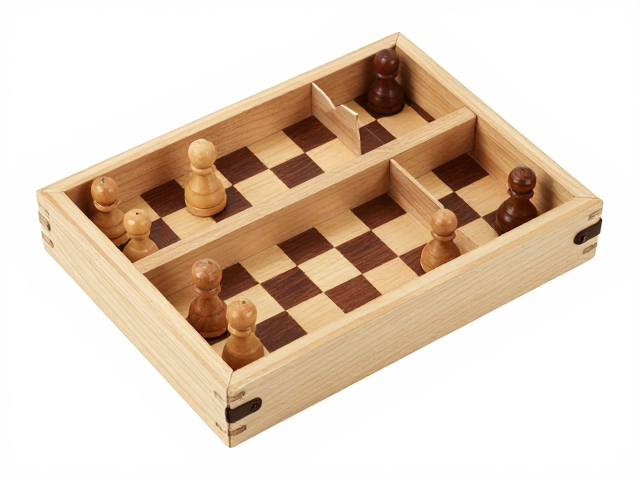 木质棋子亲子桌游，便携卡牌收纳盒让家庭时光更有序