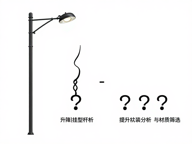 升降伸缩灯杆适配杆径与灯钩挂绳选型指南，提升安装效率与稳定性