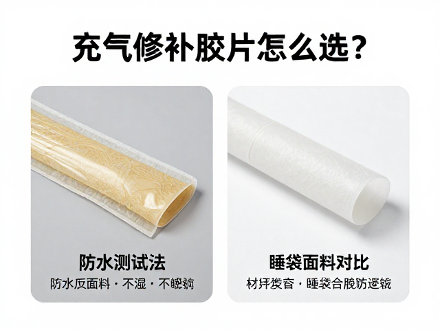 充气床修补胶片怎么选?附防水测试法与睡袋面料对比