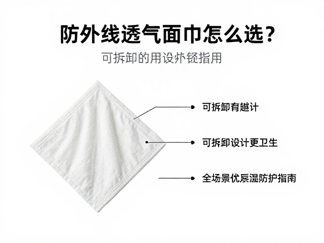防紫外线透气面巾怎么选?可拆卸设计更卫生,全场景防护指南