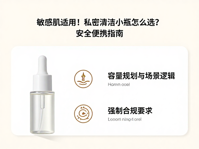 敏感肌适用!私密清洁分装小瓶怎么选?安全便携指南
