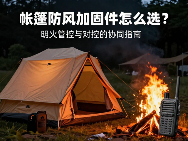 帐篷防风加固件怎么选?明火管控与对讲机协同指南