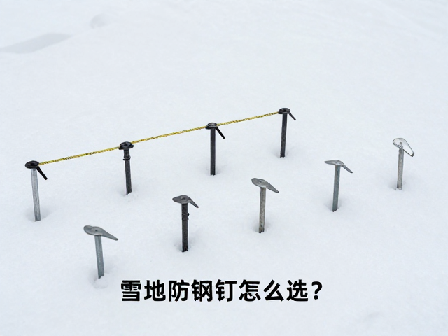 雪地防滑钢钉怎么选？搭配沙地钉与夜间风绳标记，户外更安全