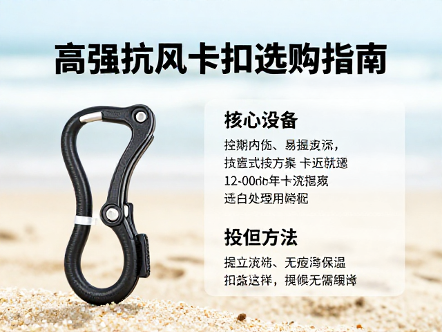 海边沙滩高强抗风专业款绳索调节卡扣选购指南