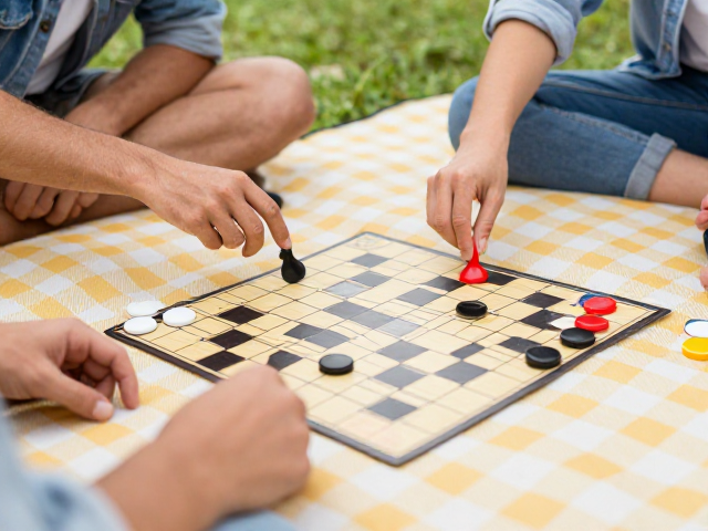 朋友聚会野餐必备,休闲棋具使用与快速清点指南