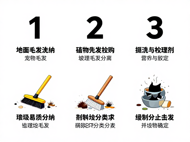 地面垃圾清扫刷怎么清理宠物毛发？3步轻松搞定并分类带走