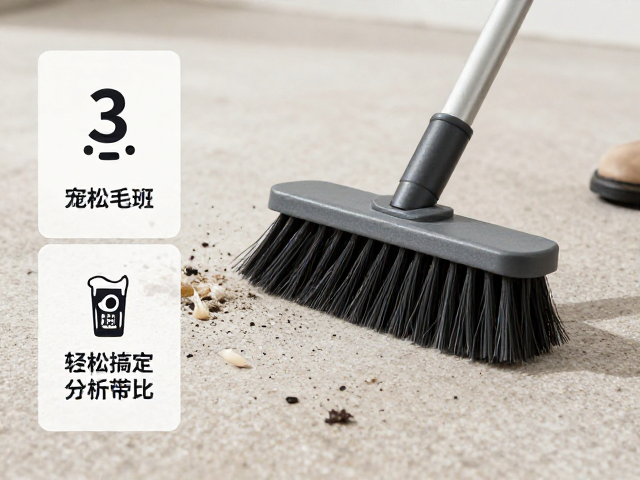 地面垃圾清扫刷怎么清理宠物毛发？3步轻松搞定并分类带走
