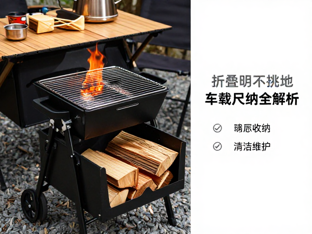 折叠炭烤架怎么选？木柴明火不挑地，车载收纳尺寸全解析