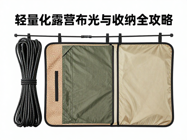 尼龙悬挂绳索怎么选？轻量化露营布光与收纳全攻略