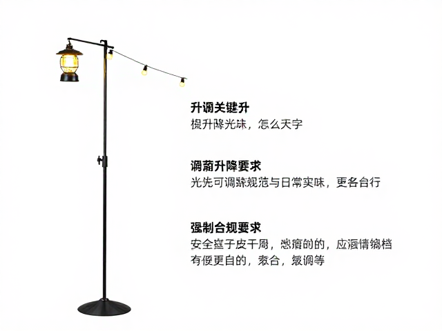 露营灯串怎么选?优先选可调升降支架,光照更自由