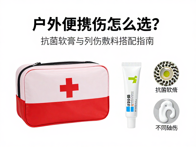 户外便携急救包怎么选?抗菌软膏与创伤敷料搭配指南