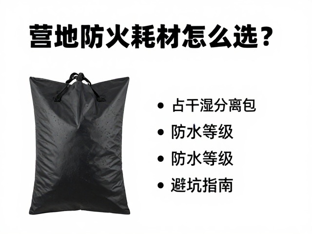 营地防火耗材怎么选？结合干湿分离包防水等级，避坑指南来了
