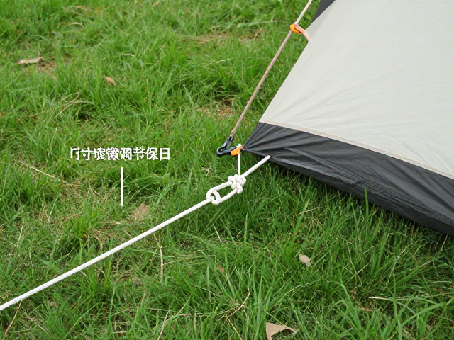 草地营地攻略,根据帐篷尺寸选绳长,巧用绳索调节卡扣