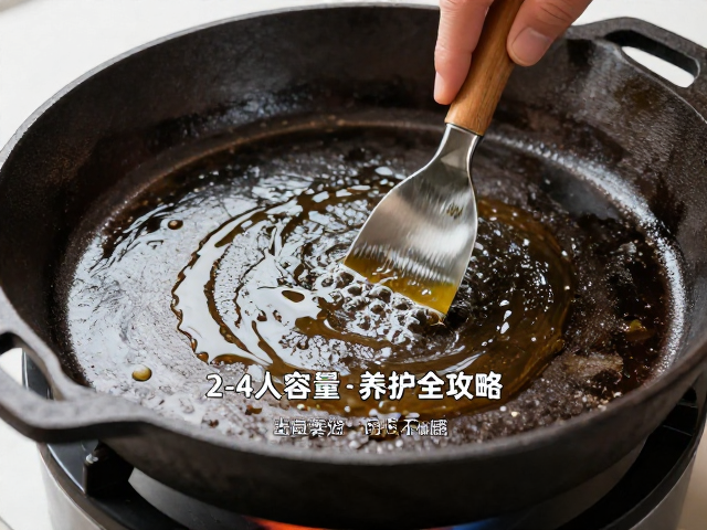 加厚铸铁盘怎么选？2-4人容量与涂油养护全攻略