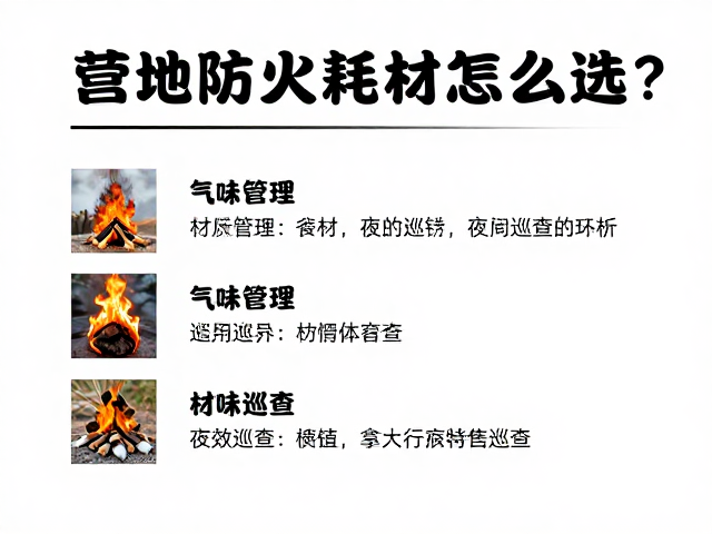 营地防火耗材怎么选？气味管理，夜间巡查全攻略