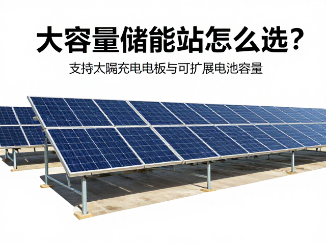 大容量储能站怎么选？支持太阳能充电板与可扩展电池容量，轻松应对断电焦虑