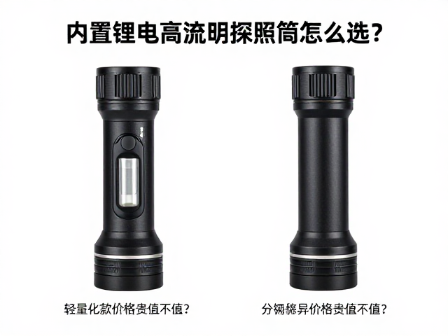 内置锂电高流明探照筒怎么选?轻量化款价格贵值不值?
