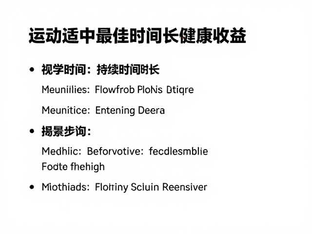 运动适中且持续时间长，科学计算最佳运动时长提升健康收益