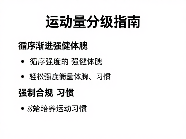 运动量分级指南,循序渐进强健体魄,轻松培养运动习惯