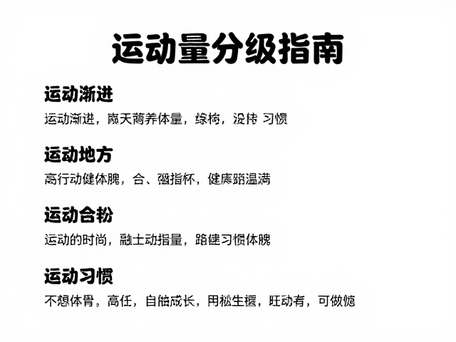 运动量分级指南,循序渐进强健体魄,轻松培养运动习惯