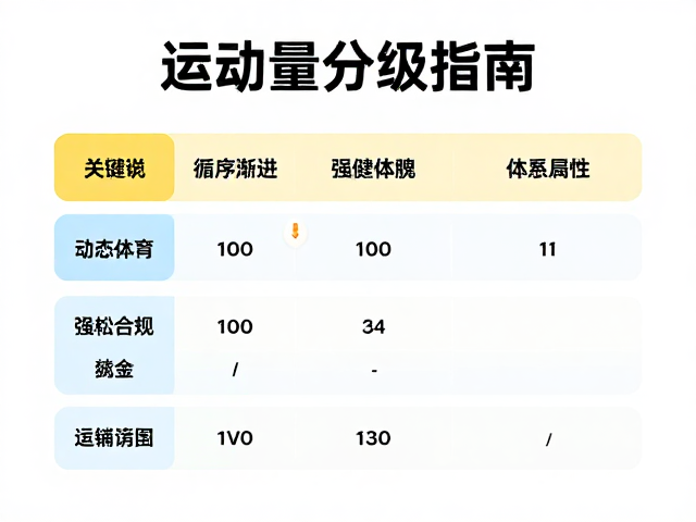 运动量分级指南,循序渐进强健体魄,轻松培养运动习惯