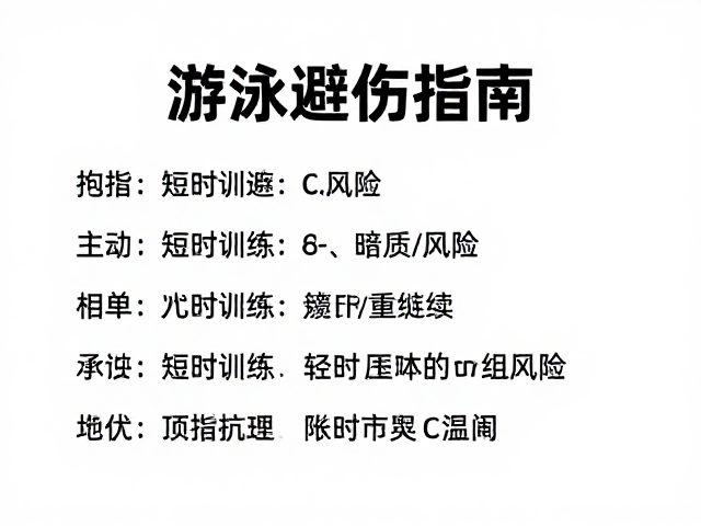 游泳避伤指南,短时多组训练,轻松规避承压风险