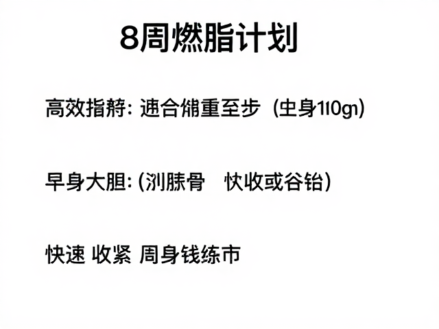 8周燃脂计划,高效热身激活,快速收紧周身线条