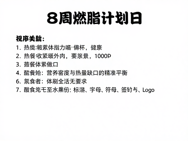 新手必看，8周燃脂计划，热身激活后收紧周身