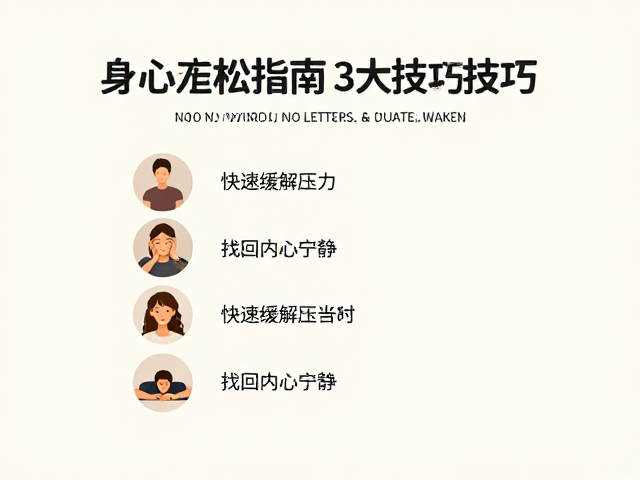 身心放松指南,3大技巧快速缓解压力,找回内心宁静