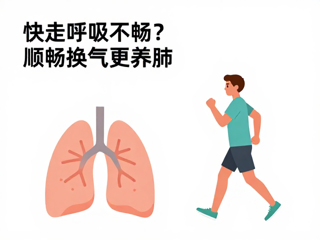 快走呼吸不畅？试试降低运动强度，顺畅换气更养肺