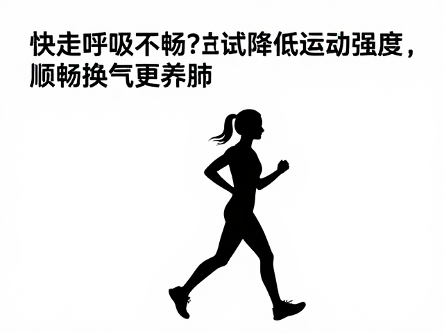 快走呼吸不畅？试试降低运动强度，顺畅换气更养肺