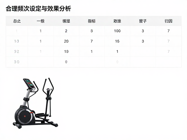 椭圆机训练日志复盘，合理频次设定与效果分析