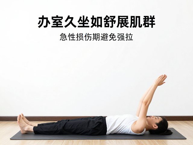 办公室久坐如何舒展肌群？急性损伤期避免强拉，科学放松指南