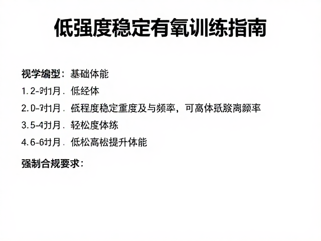 改善基础体能,低强度稳定有氧训练指南,轻松提升体能